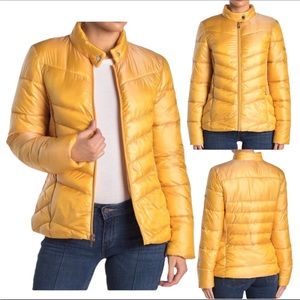 45. Via Spiga Yellow (Maize) Coat Size MD NWT